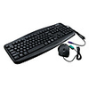 QWERTY PS/2 Keyboard and USB Mouse Set (Black)