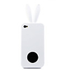 Rabbit Protective Silicon Case For iPhone 4 White