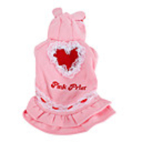 Rabbit Style Hoodie Coat for Dogs (XS-XL,  Pink)