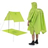 Rain Ponchos Waterproof Portable Folding Silicon Nylon Camping / Hiking Traveling Naturehike Orange Green 1 pcs