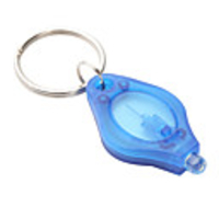 Rainbow Color White Light 22000 mcd LED Flashlight Keychain (Small,  7 Colors Included)