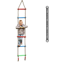 Rainbow Plastic Six-Section Climbing Rope Ladder for Kids, Hanging Ladder for Swing Set-Tree Ladder Toy for Children, Climbing Ladder Fitness Toy Exercise Equipment miniinthebox