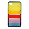 Rainbow Protective Case for iPhone 4 (Black)