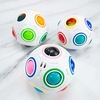 Rainbow Puzzle Ball 3 Pack Magic Rainbow Ball Puzzle Cube Fidget Balls Puzzle Brain Games Fidget Toys for Adult Kids White miniinthebox