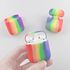 Rainbow Silicone Headphone Case for Airpods Case Shockproof Bluetooth Wireless Earphone Protective Cover