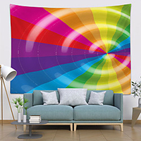Rainbow Wall Tapestry Art Decor Blanket Curtain Hanging Home Bedroom Living Room Decoration Polyester miniinthebox
