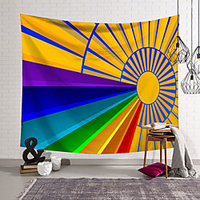 Rainbow Wall Tapestry Art Decor Blanket Curtain Hanging Home Bedroom Living Room Decoration Polyester miniinthebox