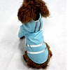 Rainy Season Fashion Pu Reflective Strip Pet Raincoat Hooded Little Teddy Dog Raincoat miniinthebox