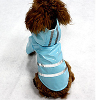 Rainy Season Fashion Pu Reflective Strip Pet Raincoat Hooded Little Teddy Dog Raincoat miniinthebox