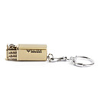 Raythor Portable Lighter With Keychain(Golden)