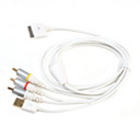 RCA Composite Cable USB for iPhone,  iPod,  iPad