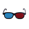 Re-useable Plastic Frame and Lens Anaglyphic Red Blue 3D Glasses (Frame Color Assorted)