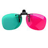 Re-useable Plastic Frame Resin Lens 3D Glasses(Green and Red)