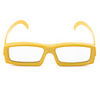 Re-useable Plastic Frame Resin Lens 3D Glasses(Yellow)
