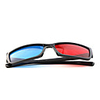 Re-useable Plastic Frame Resin Lens Anaglyphic 3D Glasses