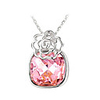 Real Gold Plating Roses Zircon Necklace