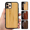 Real Pure Wooden Back Anti-fall TPU Hybrid Phone Case Cover For iphone 11 Pro Max XR XS Max X 8 Plus 7 Plus 6 Plus