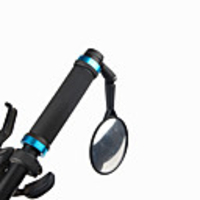 Rear View Mirror Bar End Bike Rear View Mirror Adjustable Portable Shockproof Cycling Bicycle motorcycle Bike PVC(PolyVinyl Chloride) Black Road Bike Mountain Bike MTB Fixed Gear Bike