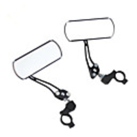 Rear View Mirror Handlebar Bike Rear View Mirror Adjustable / Retractable Rotatable Adjustable Flexible Cycling Bicycle motorcycle Bike Glasses Aluminium Alloy Black Red Road Bike Mountain Bike MTB