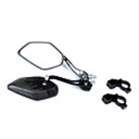 Rear View Mirror Handlebar Bike Rear View Mirror Mirror Lightweight Materials Rotatable Cycling Bicycle motorcycle Bike Aluminum Alloy ABS Black Road Bike Mountain Bike MTB Fixed Gear Bike
