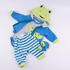 Reborn Baby Dolls Clothes Reborn Doll Accesories Cotton Fabric for 17-18 Inch Reborn Doll Not Include Reborn Doll Frog Soft Pure Handmade Boys