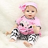 Reborn Baby Dolls Clothes Reborn Doll Accesories Cotton Fabric for 22-24 Inch Reborn Doll Not Include Reborn Doll Cow Soft Pure Handmade Girls