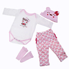 Reborn Baby Dolls Clothes Reborn Doll Accesories Cotton Fabric for 22-24 Inch Reborn Doll Not Include Reborn Doll Heart Soft Pure Handmade Girls