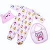 Reborn Baby Dolls Clothes Reborn Doll Accesories Cotton Fabric for 22-24 Inch Reborn Doll Not Include Reborn Doll Owl Soft Pure Handmade Girls