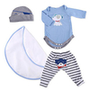 Reborn Baby Dolls Clothes Reborn Doll Accesories Fabrics for 20-22 Inch Reborn Doll Not Include Reborn Doll Soft Pure Handmade Boys