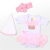 Reborn Baby Dolls Clothes Reborn Doll Accesories Fabrics for 20-22 Inch Reborn Doll Not Include Reborn Doll Soft Pure Handmade Girls