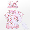 Reborn Baby Dolls Clothes Reborn Doll Accesories Fabrics for 20-22 Inch Reborn Doll Not Include Reborn Doll Soft Pure Handmade Girls
