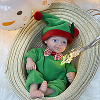 Reborn Dolls, 6 Inch Mini Realistic Newborn Baby Doll with Clothes Soft Vinyl Silicone Newborn Doll miniinthebox