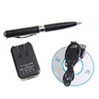 Rechargeable Digital VGA-Quality Pin-hole Spy Video Camera USB Drive Disguised as Working Pen (4GB)