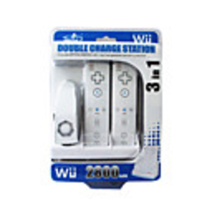 Rechargeable Dock/Stand/Station for Wii Remote and Nunchuk Two Rechargeable Batteries (2800mAh)