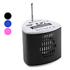 Rechargeable Portable LCD Speaker with FM Radio and TF Card Reader (Assorted Colors)