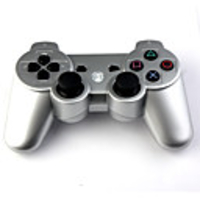 Rechargeable USB DualShock 3 Wireless Controller for Playstation 3/PS3 (Silver)