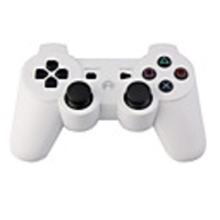 Rechargeable USB DualShock 3 Wireless Controller for Playstation 3/PS3 (White)