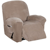 Recliner Chair Cover Classic Flocking Polyester Slipcovers