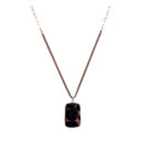 Rectangle Acrylic Pendant Necklace