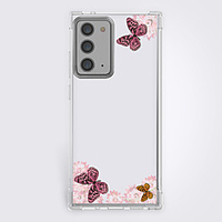 Red Butterfly Case For Samsung S20 S10 S9 Note 20 10 S20 FE Unique Design Protective Case Shockproof Cover TPU Clear Case For Samsung A51 A71 A90 miniinthebox