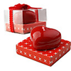 Red Heart Shape Wax Candle For Parties