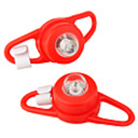 Red Light 3-Mode Tie-On Bike Light Keychains (2-Keychain Set)(YT-L118)
