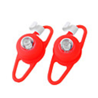 Red Light 3-Mode Tie-On Bike Light Keychains (2-Keychain Set)(YT-L118)