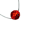 Red Light Glitter LED Necklace (3 AG13 Included)
