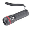 Red Ring Adjustable Focus 3-Mode Flashlight(3W, 130LM, Black)