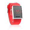 Red Silicone Band Unisex Red LED Sports Wrist Watch