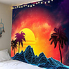 Red sunrise scenery tapestries series hang cloth background cloth decorative cloth 100% polyester fiber fabrics