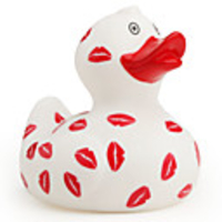 Redlips White Mini Rubber Duck