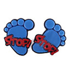 Reflective Car Sticker - Blue feet