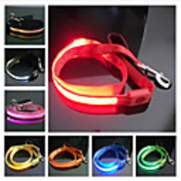 Reflective Nylon LED Dog Leash (120cm,  Assorted Colors)